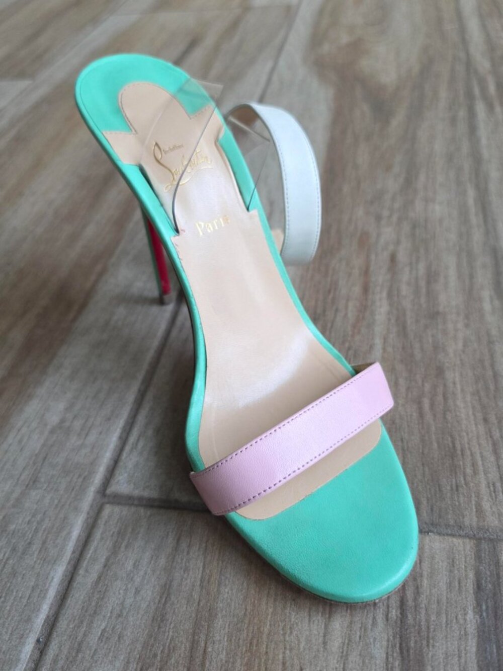 Christian Louboutin Jonatina Multicolored Patent Leather Shoe Eur.39